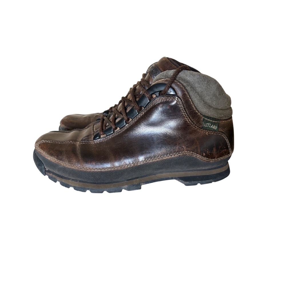 Eastland Womens Brown Leather Hiking Boots‎ Ankle Lace Up Size 9M